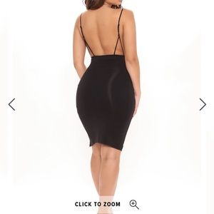 black midi ruched dress